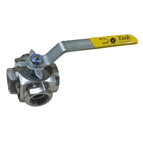 3 Way Ball Valve - Stainless Steel More Than 30 Inch Size High Pressure | Polished Finish Suitable for Industrial Water Applications