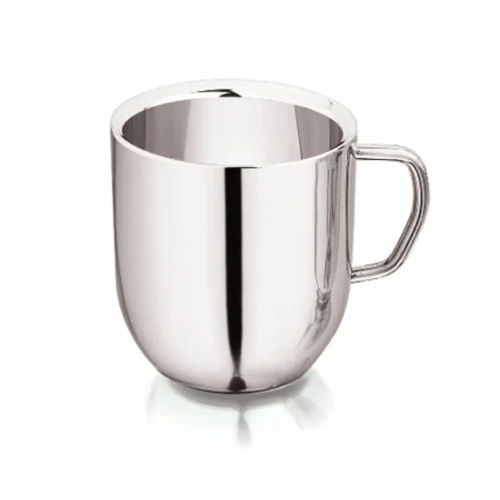 Silver 270 Ml Stainless Steel Double Wall Coffee Cup