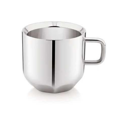 Diamond Design Stainless Steel Double Wall Tea Cup