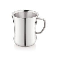 Damru Plain Design Stainless Steel Double Wall Coffee Cup