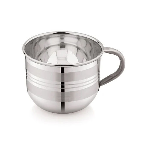 Mirror Polish Stainless Steel Single Wall Tea Cup