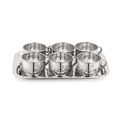 Stainless Steel Single Silver Wall Cup