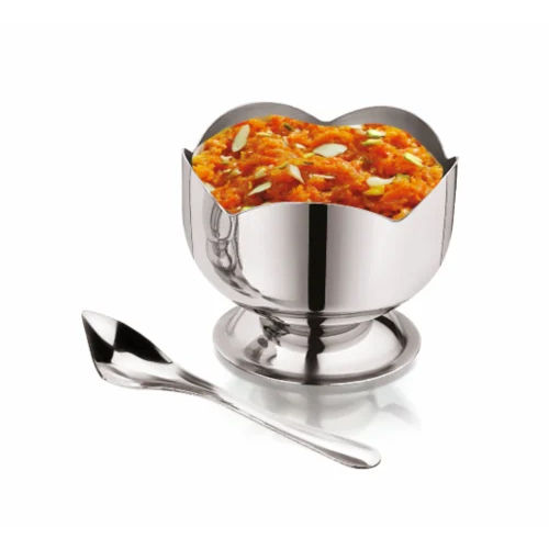 65 MM Stainless Steel Ice Cream Cup With Spoon