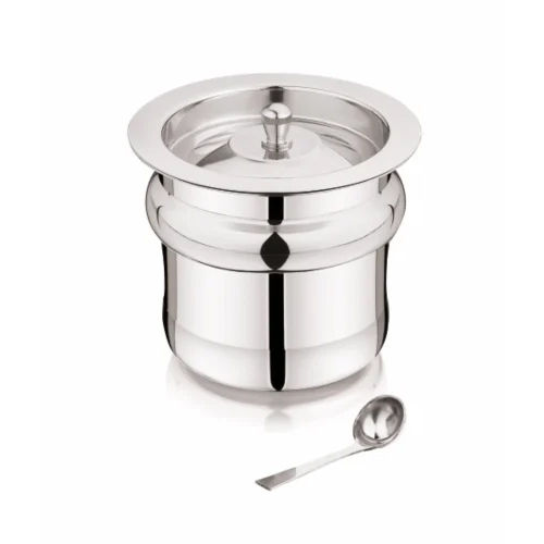 Mirror Polish Stainless Steel Ghee Pot