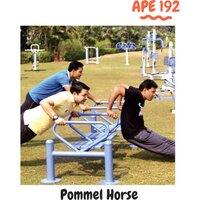 Pommel Horse - Mild Steel, 150 Kg Capacity | Durable, Weather-resistant, Non-adjustable, Robotic Welding, Powder Coated Finish, 1-year Warranty