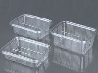 Rectangle Hinged  Container - Color: Transparent