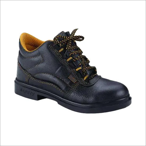 Black High Ankle Safety Shoes