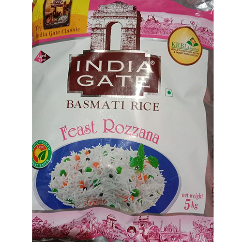 White 5 Kg India Gate Basmati Rice