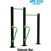 Uneven Bar - Steel, 100x50 Mm Tube, 3mm Thick | Manual Operation, 150 Kg Load Capacity, Powder Coated, Weather-resistant Design, 1-year Warranty