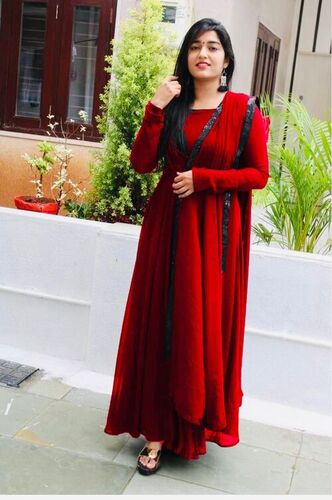 Harini Red Georgette Kurti