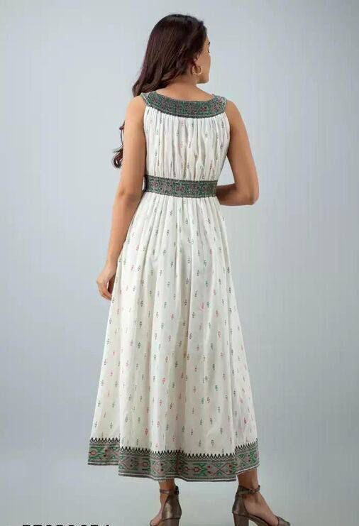 Pakhi White Rayon Kurti