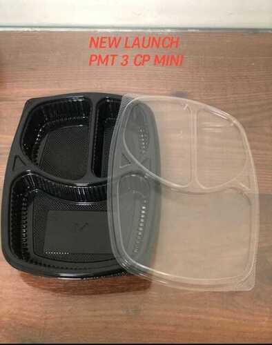 3 PARTION TRAY WITH LID