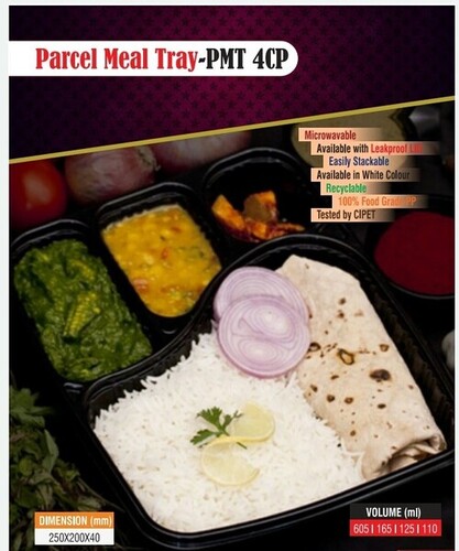 4 Partition Tray With Lid