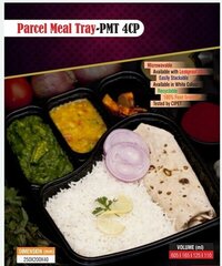 4 Partition Tray With Lid - Color: Black