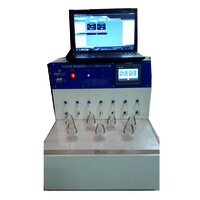 Programmable Franz Diffusion Cell Apparatus - Mild Steel Outer Body, 6 Cells (5ml/10ml/15ml) | Digital Display, Temperature Control, Data Logging, 50-500 Rpm