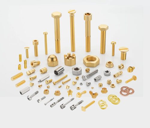 Brass and Stainless Steel Fasteners - Brass Hex Nuts and Bolts | Machine Finish, Commercial and Industrial Usage, Turning, Milling, Forging