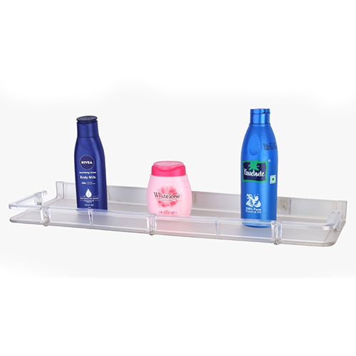 White Plastic Bathroom Shelf