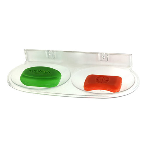 Plastic Double Sided Soap Dish