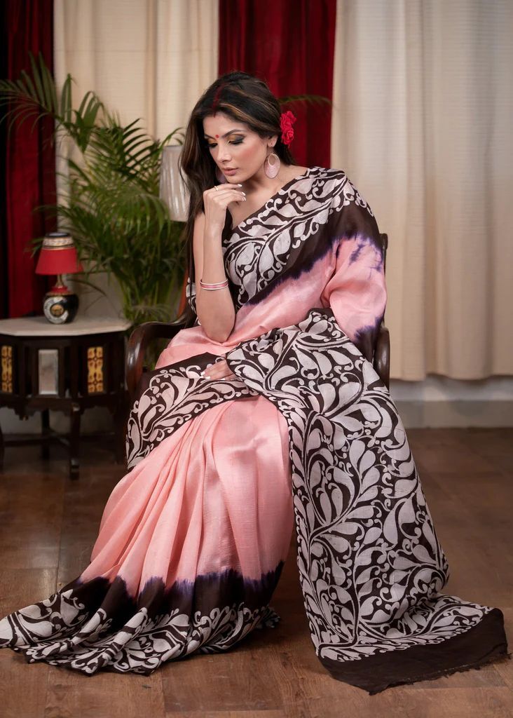 Women Heavy Modal Silk With Digital Print Sarees