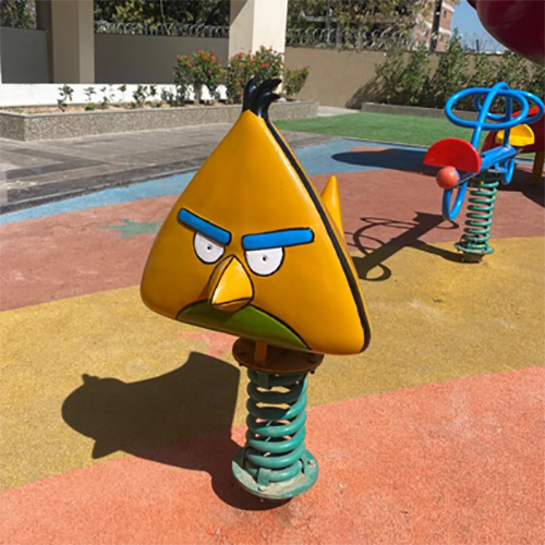 FRP Angry Bird Rider - FRP and Metal, Various Sizes Available | Ideal for Playing, Durable Design