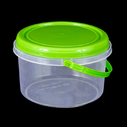 3000ml Round Transparent Plastic Container