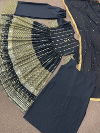 WOMEN HEAVY FAUX GEORGETTE EMBROIDERY WORK SALWAR SUITS...