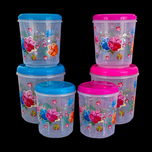Transparent Plastic Storage Container Set