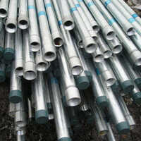 Rigid Steel Conduit Pipe - Round Shape, Silver Color | 1-year Warranty, Durable Design For Reliable Electrical Installations