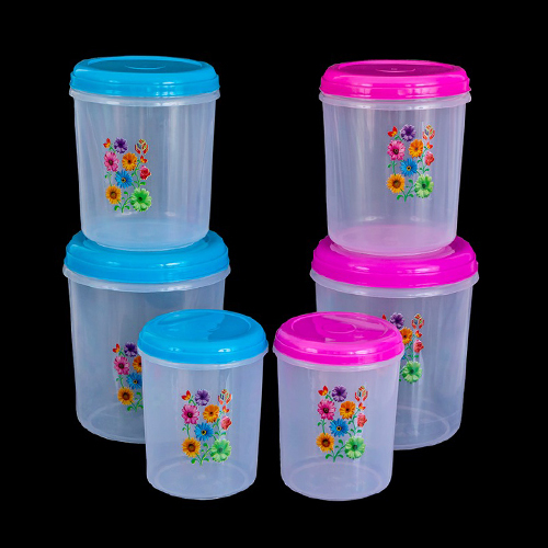 Plastic Containers With Lid Set