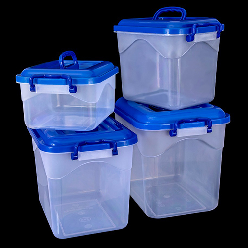 Plastic Transparent Container with Lock