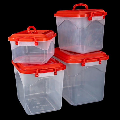 Plastic Transparent Container with Lock