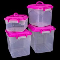 Plastic Transparent Container with Lock