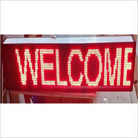 Red Led Moving Message Display