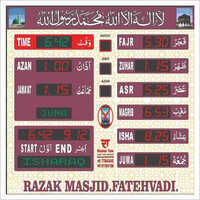 Electronic Namaz Time Indicator - Application: All Type Masjid