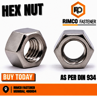 Din 934 304 Stainless Steel Nuts - Color: Silver