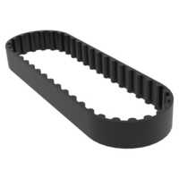 Timing V Belt - Rubber, Sizes 1/2'' to 1 1/2'', Classic Black | Features Toothed Profiles, High Torque, Minimal Elongation, Wear Resistant
