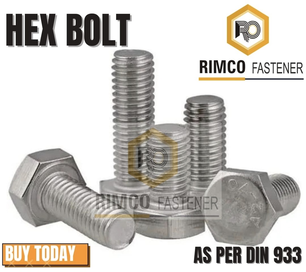 Bolts - Nickel Plated, Zinc Black Oxide Coating, Self-Anodised | Round Head, Fine Thread, Suitable for Power Plant and Oil & Gas Industries