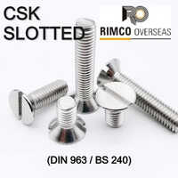 Countersunk Raised Head Slotted Screw