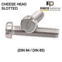 Cheese Head Slotted Screw
