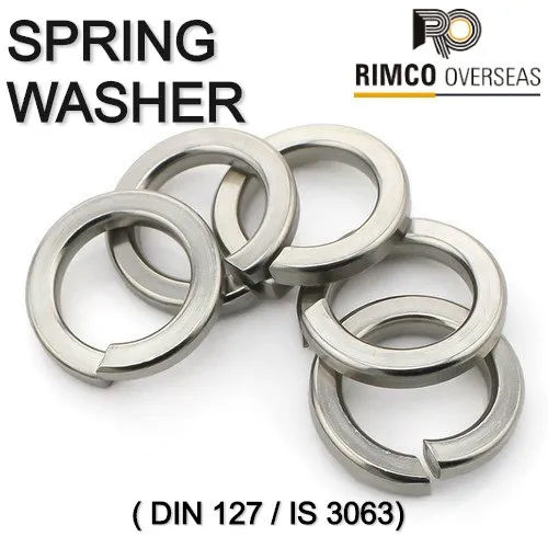 Silver Stainless Steel 304 Spring Washer