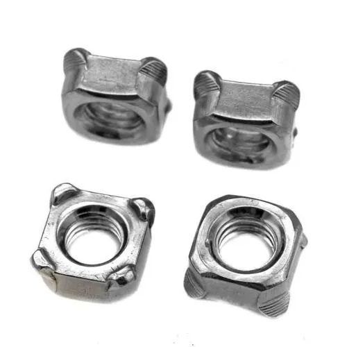 Silver Stainless Steel Square Weld Nut