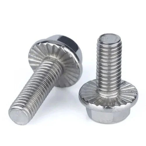 Silver Stainless Steel Hex Flange Bolt
