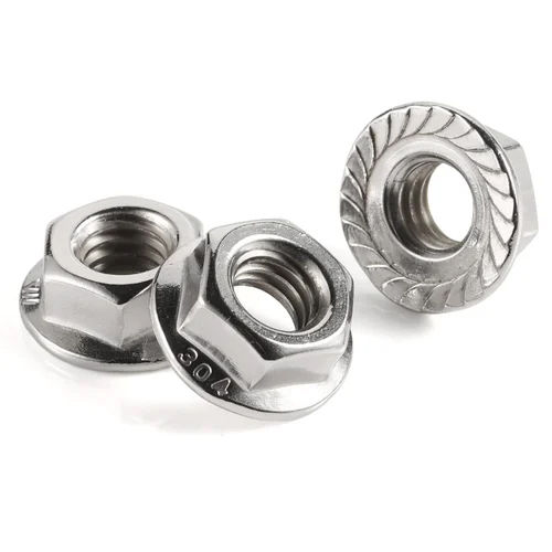 Silver Stainless Steel Flange Nut