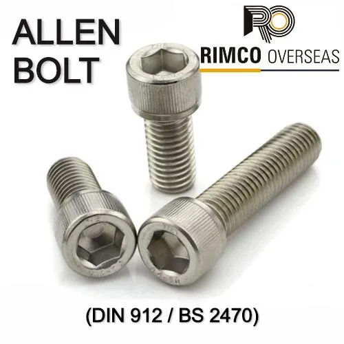 Silver Stainless Steel Allen Cap Bolt