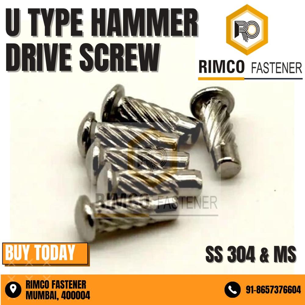 Hammer Drive Rivets Type U - Stainless Steel, Various Sizes, Silver Finish | Durable, Corrosion-resistant, Vibration And Shock Resistant