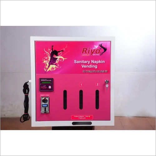 Pink Automatic Sanitary Napkin Vending Machine