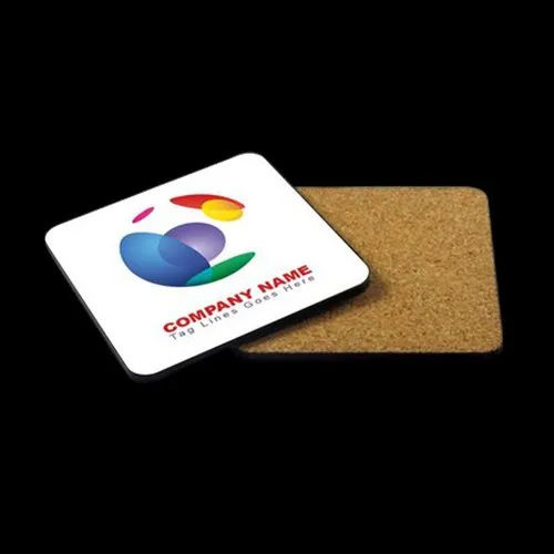 9.5cm Mdf Printed Square Coasters