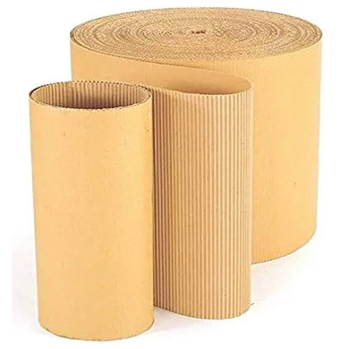 Plain Corrugated Roll - Customized Size | Compatible with Auto Strapping, Digital Printing, Made from Quality Corrugated Paper