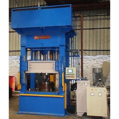 Hydraulic Deep Draw Press With Blank Holder - Color: Blue