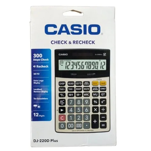Electronic Calculator - Plastic Material, 12 Max Digits, Battery Powered | General Purpose Design for Schools, Offices, Colleges, and Shops